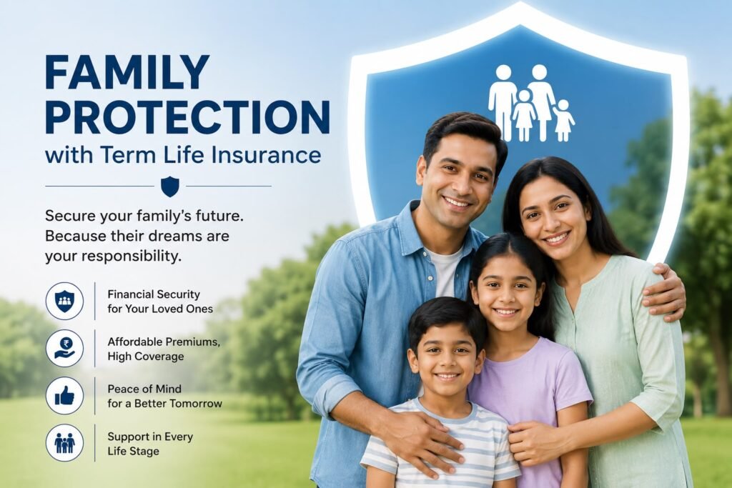Family protection with term life insurance in India
